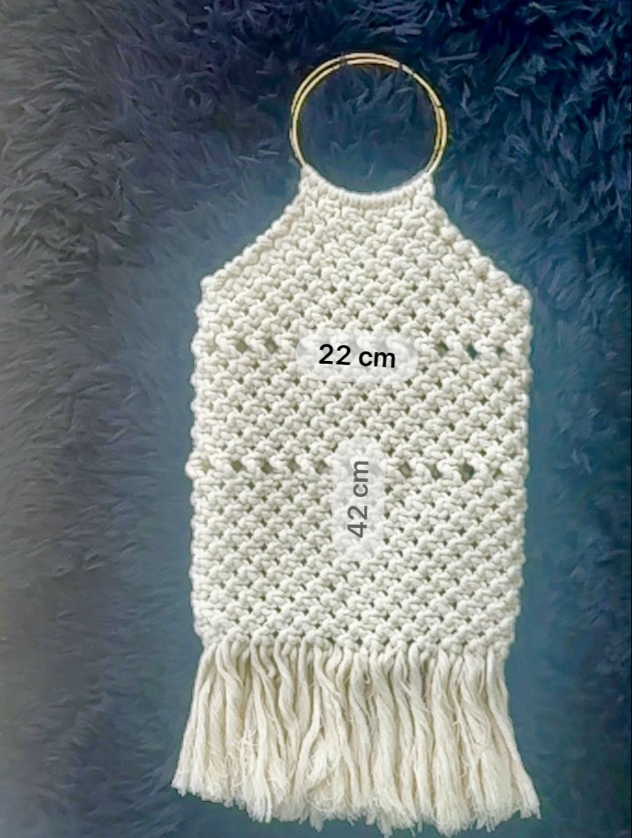 Taschen für Damen: Macrame bag handmade beige summer style 42 cm length – Neu und originalverpackt aus Oftringen von Eylem79 3