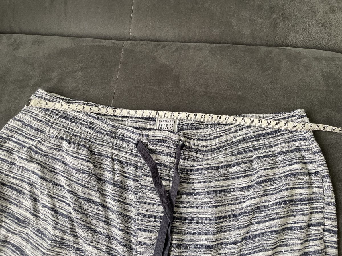 Schiesser Pigiami: Pyjamahose gestreift grau-weiss gebraucht – Nuovo (secondo la descrizione) da Neuenkirch venduto da balani 1