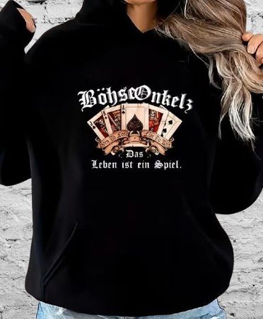 🎸 Böhse Onkelz Hoodie Damen Rock Band, L (40/42) 🎶🔥