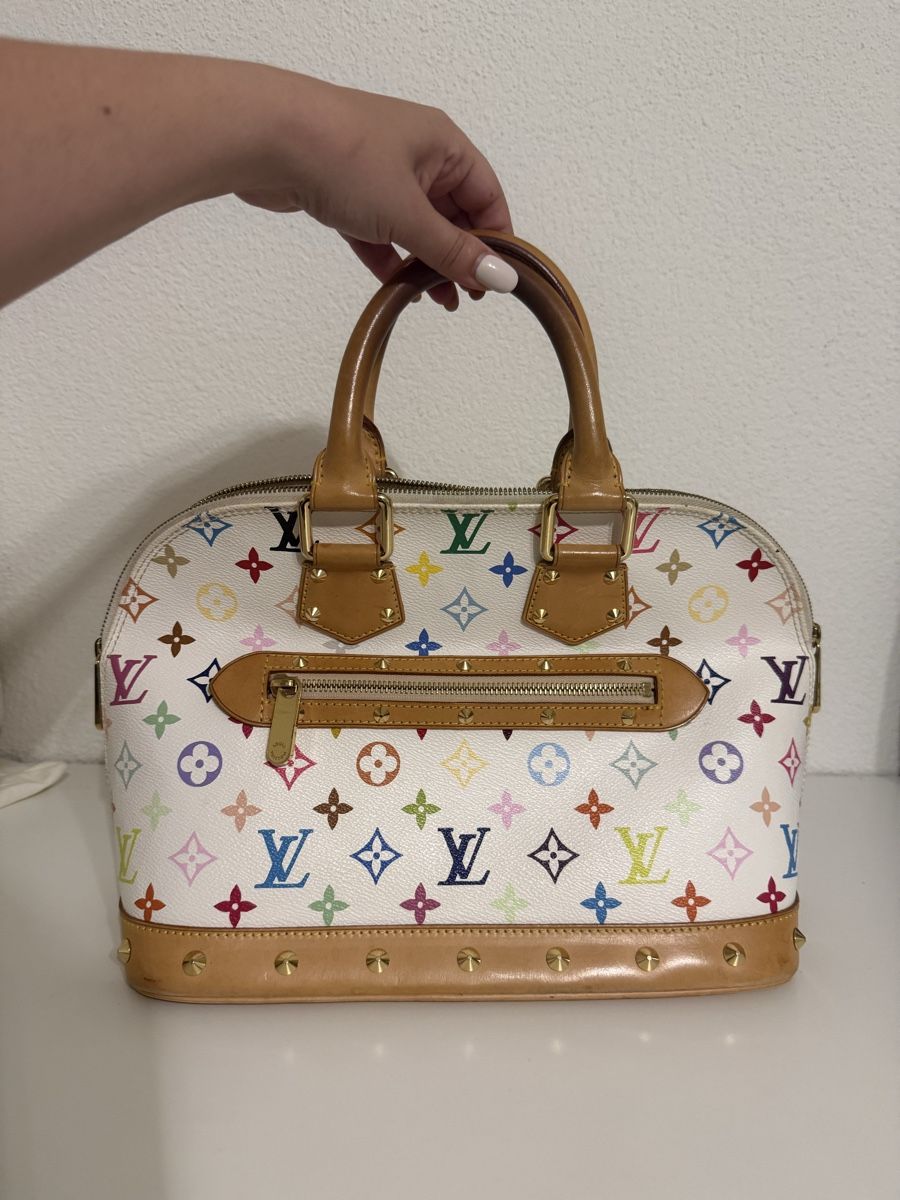 Louis Vuitton Borse da donna: Louis Vuitton Alma PM White Multicolore Murakami Bag – Usato da Winterthur venduto da Skerk18 1