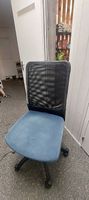 Bürostuhl Netzrücken blau Sitz gebraucht