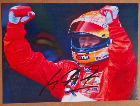 Michael Schumacher original Autogramm 13*18cm