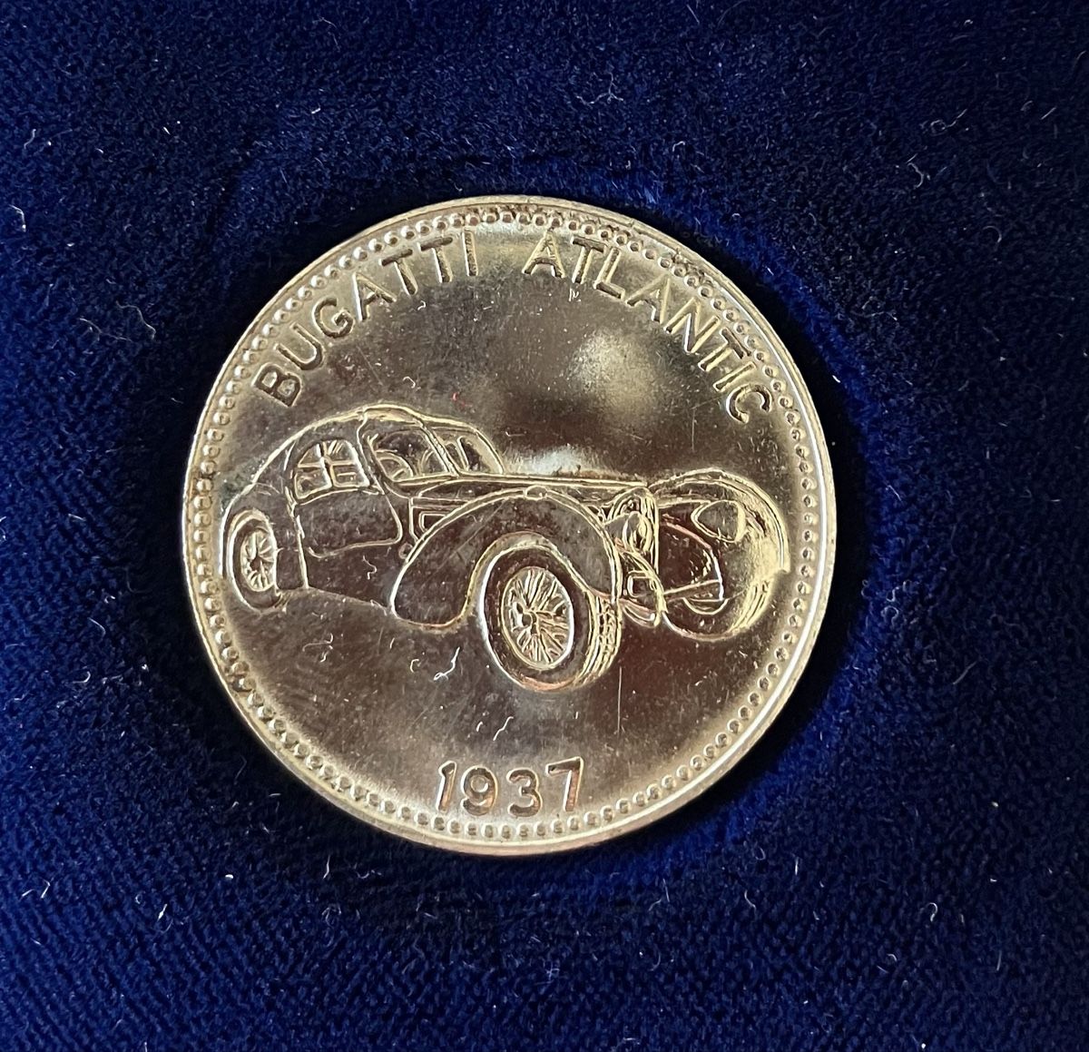 Tutti le monete: Sammelmüne Shell Bugatti Atlantic 1937 – Usato da Zürich venduto da wuchrolf