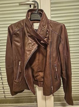 Bikerjacke aus Nappaleder