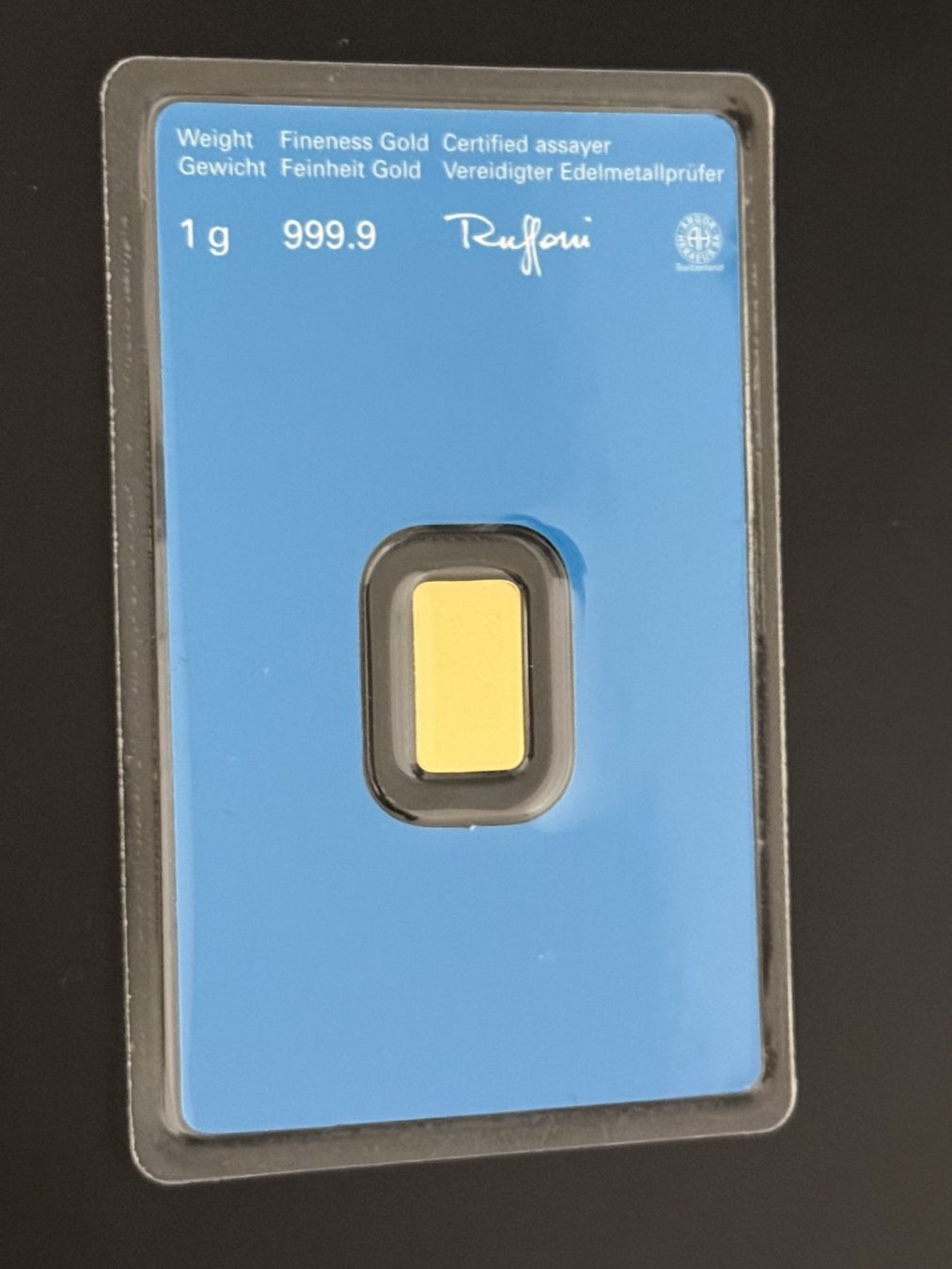 Metalli preziosi: Goldbarren 1g Kantonal Bank – Nuovo e nell'imballaggio originale da Untersiggenthal venduto da byiggy 1