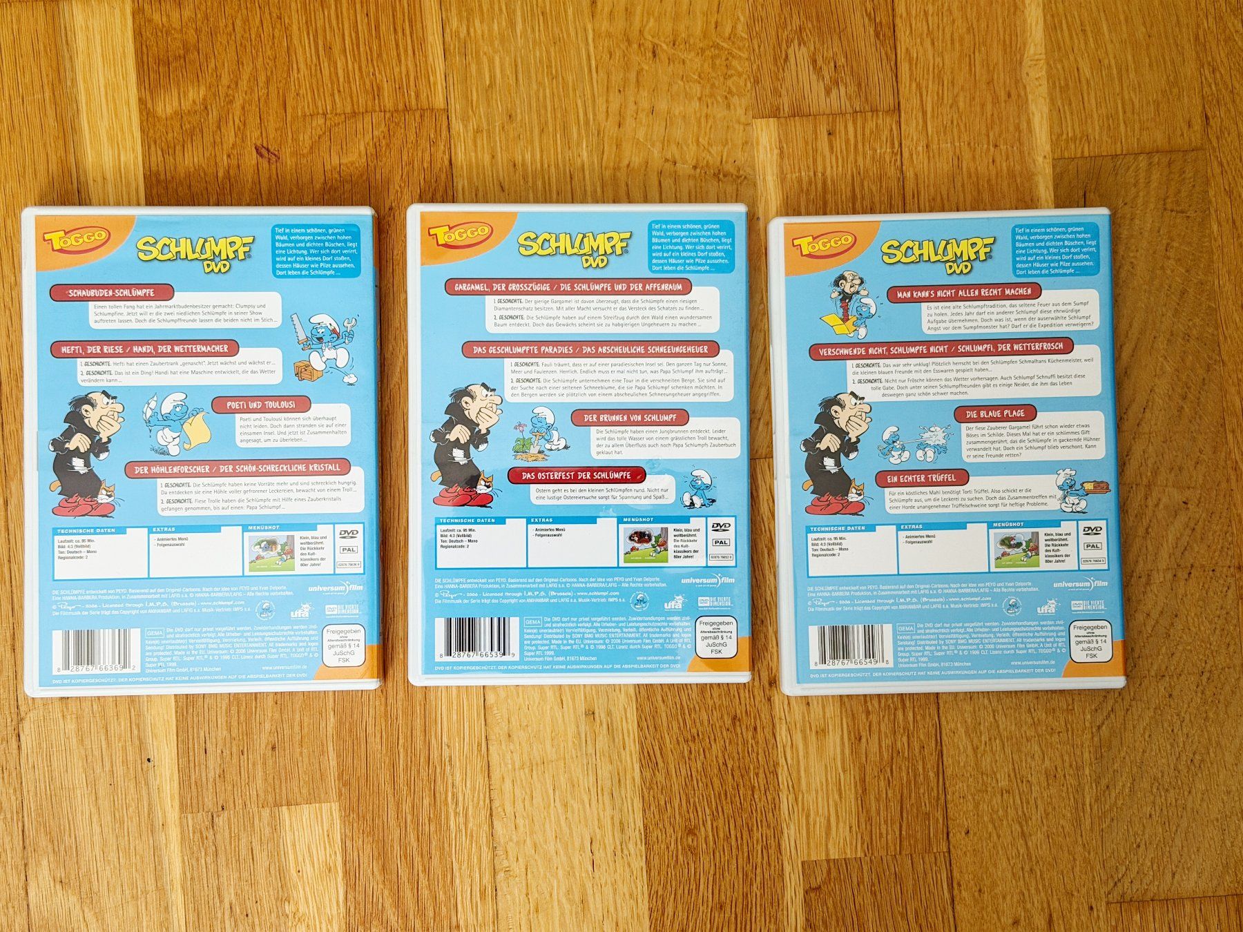 Tutti i DVDs: Die Schlümpfe DVD Sammlung Peyo – Usato da Adliswil venduto da Ch_Mei 1