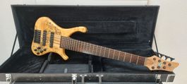 E-bass gitarre HK Natural Gloss 7-saiten inkl.koffer