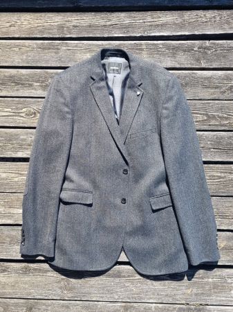 Dunkelgraues Veston/Blazer STRELLSON mit Wolle Herren Gr. 52