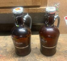 2x Bierkrug/Bierflasche,Müller Bräu und Ueli Bier