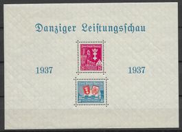1937: Danzig Block Leistungsschau Nr.3 **