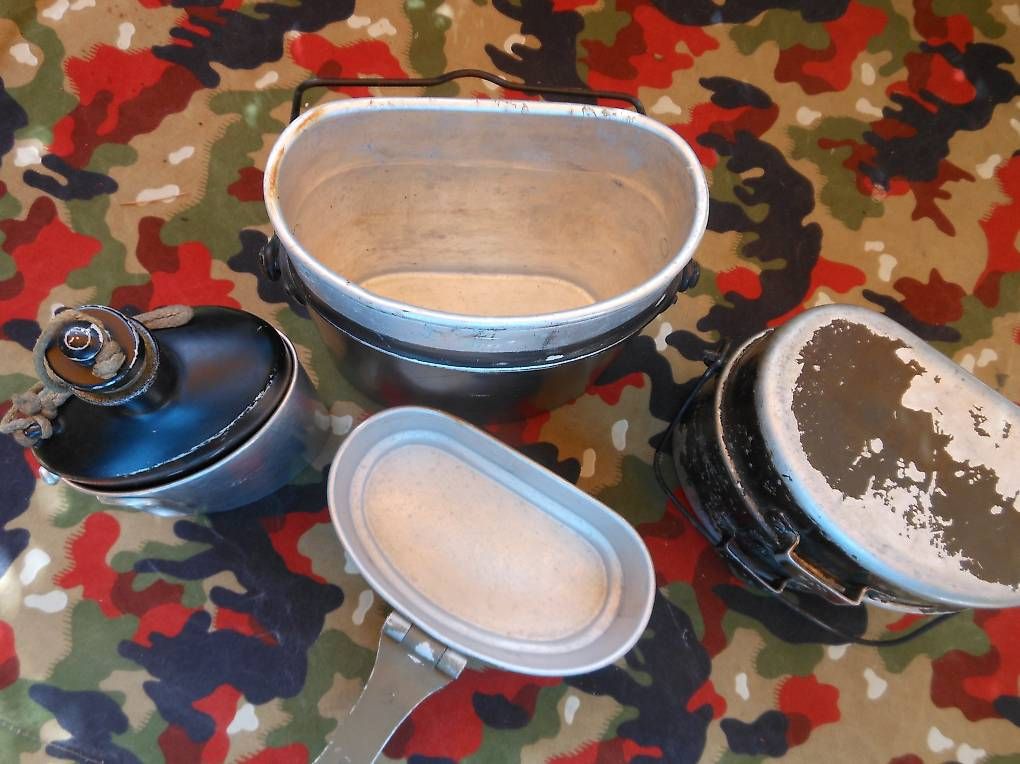 Geschirrsets: Armee / Militär Trinkflasche & 2 Gamellen – Gebraucht aus Füllinsdorf von Cibum 1