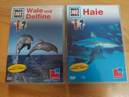 2 Was ist was DVDs Wale Delfine Haie gebraucht