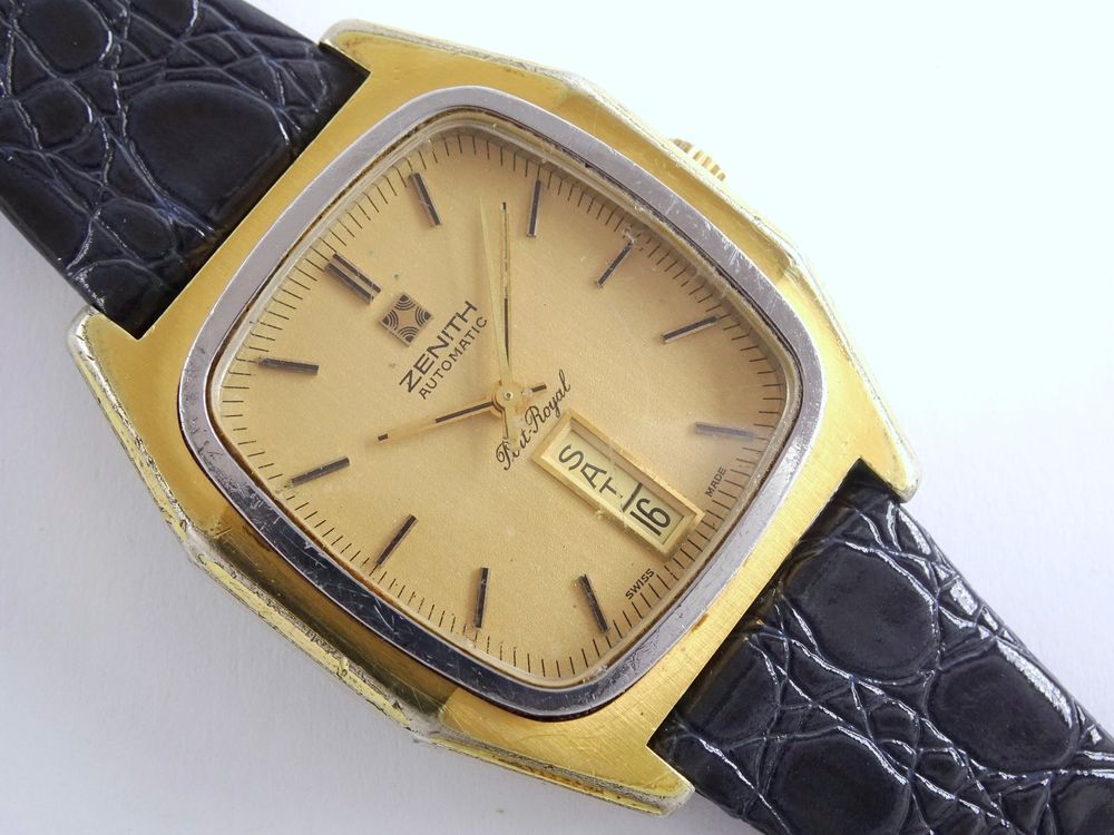 Montre Automatique Femme Vintage ZENITH Port Royal Avec Date - Rare - Fonctionne
