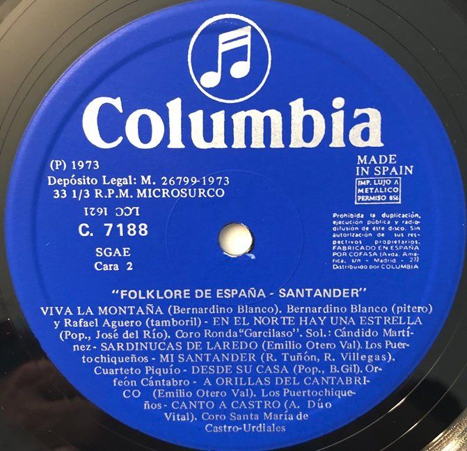 Schallplatten: Folklore de España - Santander (LP, 1973) – Gebraucht aus Grüningen von azulmarron 3