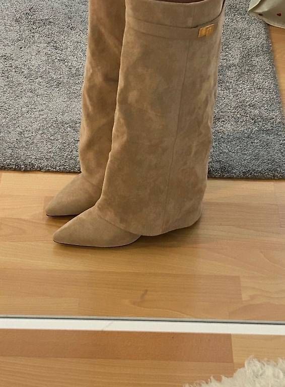 Chaussures femmes: Leder Stiefel, beige, Gr.42 – D'occasion à dietlikon par lele_7ll 3