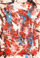 Gemälde auf Papier: Abstrakt III