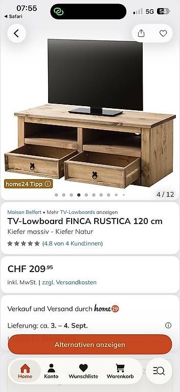 Meubles TV: TV Lowboard – D'occasion à Rossrüti par Nure61 1
