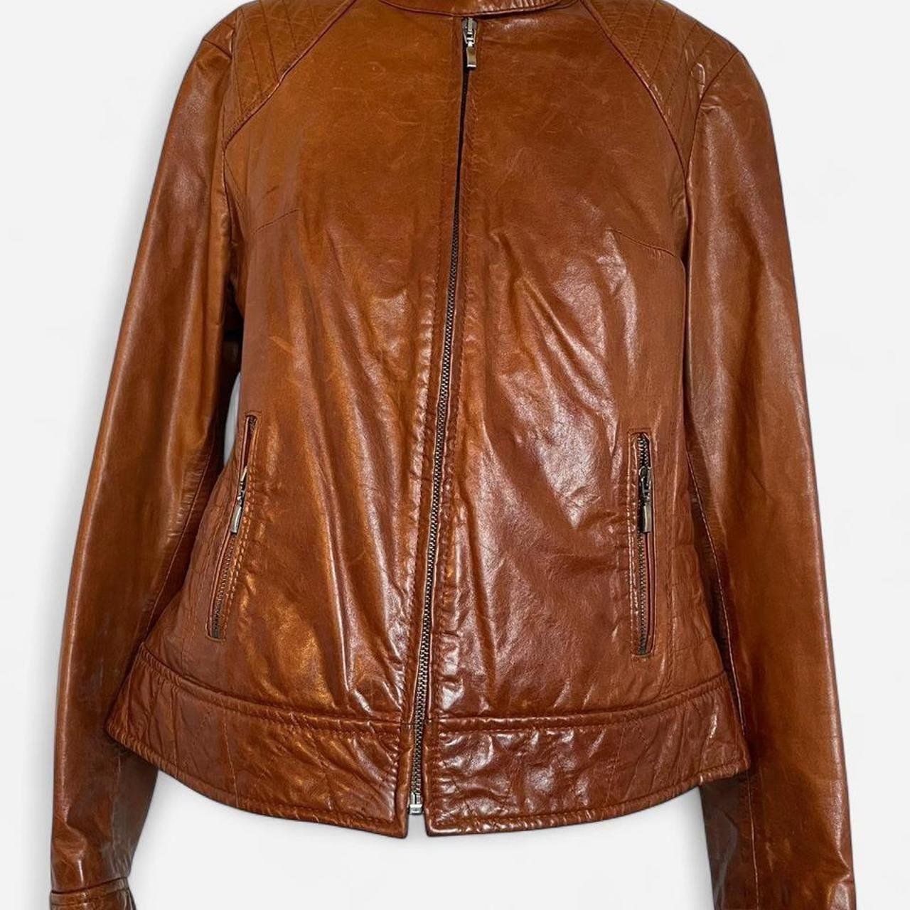 Giacche: Veste cuir marron camel - Taille S – Usato da Troinex venduto da Irisglo 1