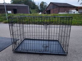 Hundebox / Hundegitterbox, 92 × 56 × 64 cm + Antirutschmatte