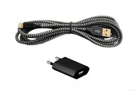 iPhone MFI Lightning to USB-A 2m Kabel & Power Adapter