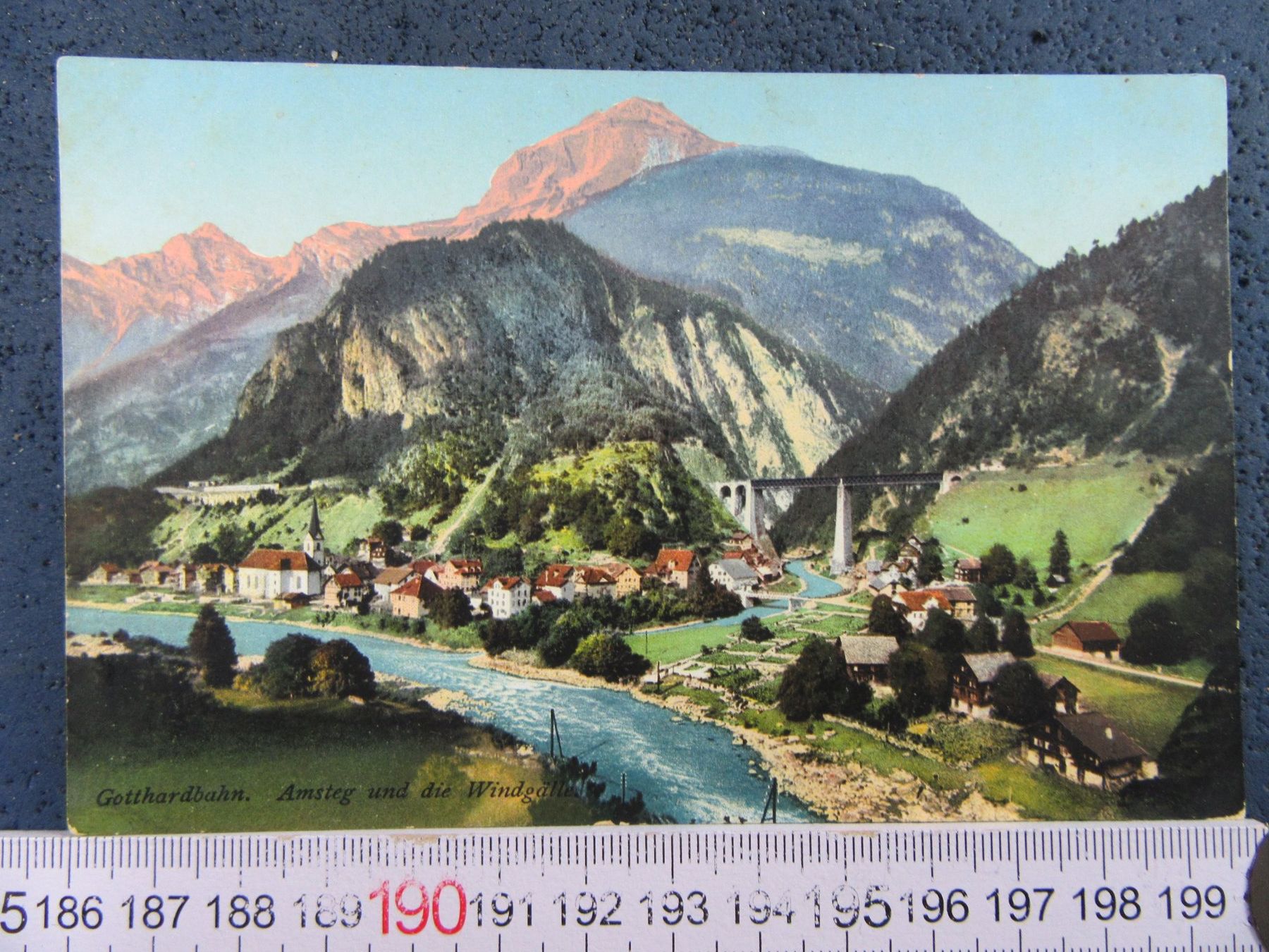 Cartes postales: GOTTHARD-BAHN AMSTEG WINDGÄLLE URI AK – D'occasion à Ettingen par Hausi4711