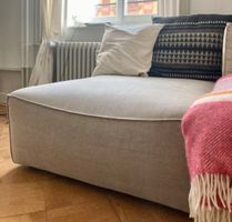 Natural Cotton/Linen Pouf „Catena“ - Ferm Living