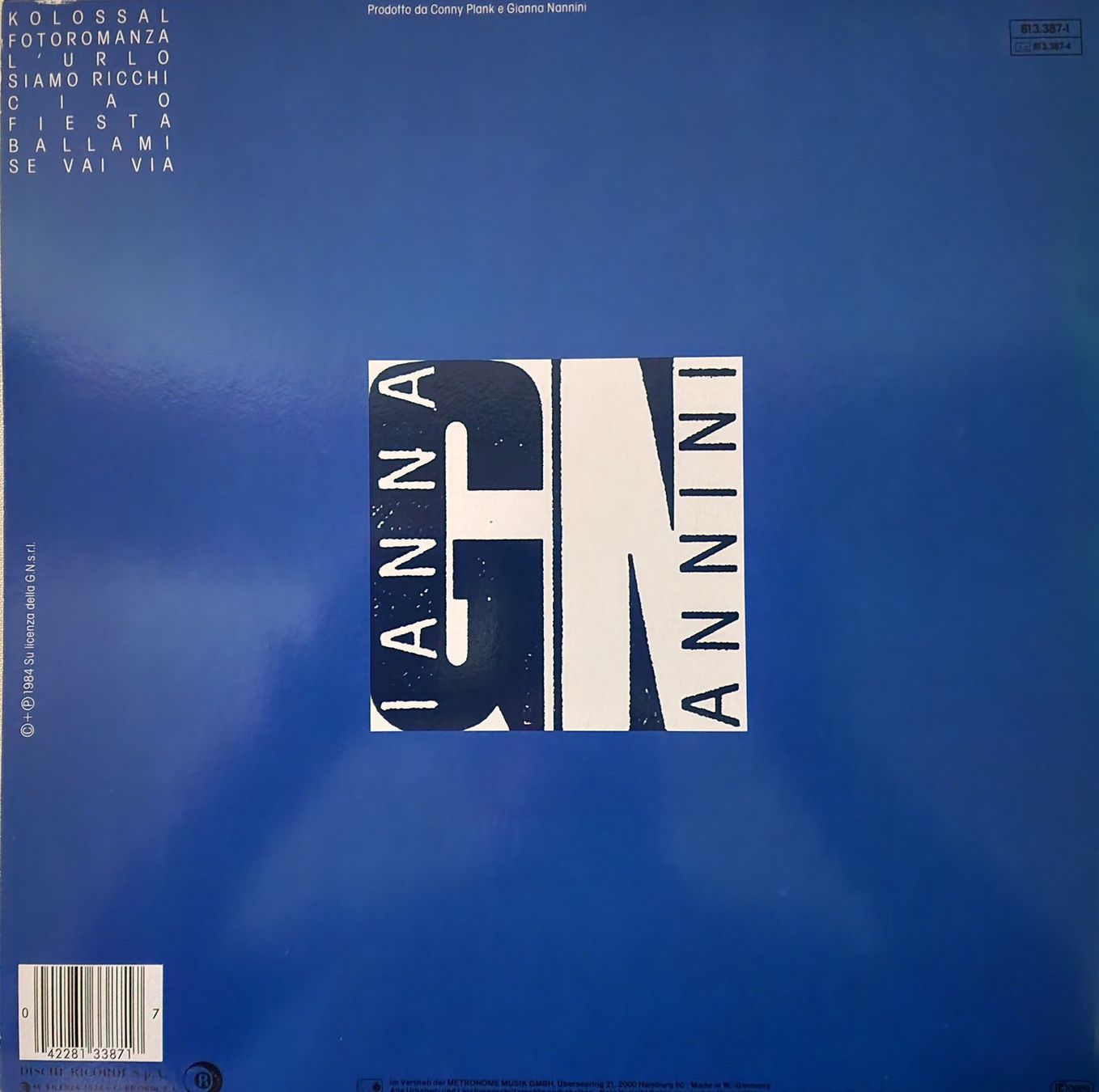 Dischi in vinile: Gianna Nannini LP – Puzzle – Usato da Root venduto da atelier22 1