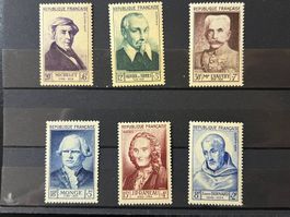 Série complète célébrités 1953 neufs**