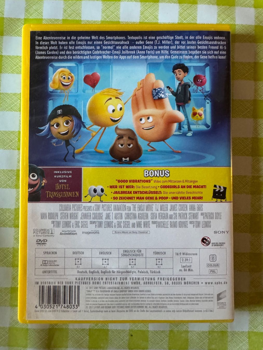 Tutti i DVDs: Emoji - Der Film - DVD – Usato da Giswil venduto da michivonah 1