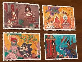 Thailand Briefmarken, Asalhapuja Day, 4er Set, Top!