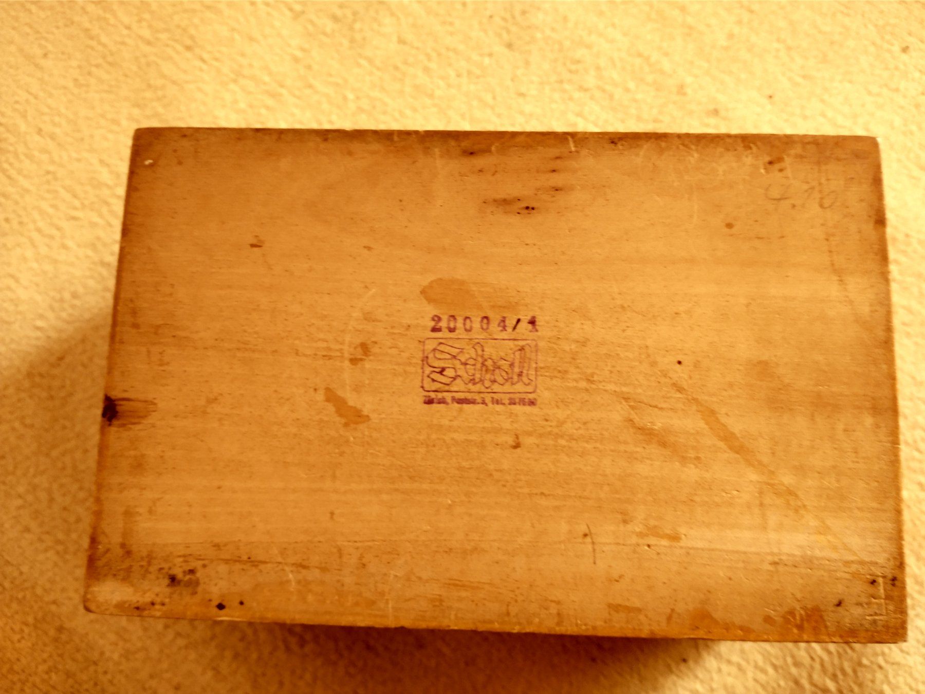Dosen: Alte Holzschatulle, bemalte Blumen, Vintage – Gebraucht aus Löhningen von Chimae67 5
