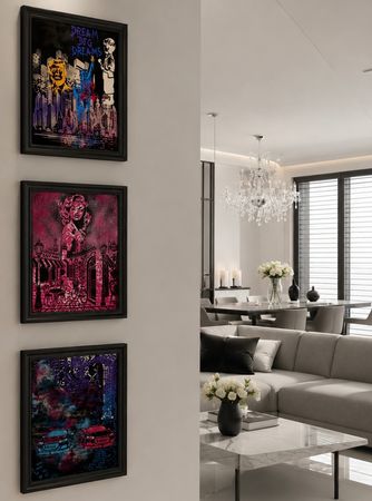 Street art abstract- Einzigartige 3-teilige Bildergalerie
