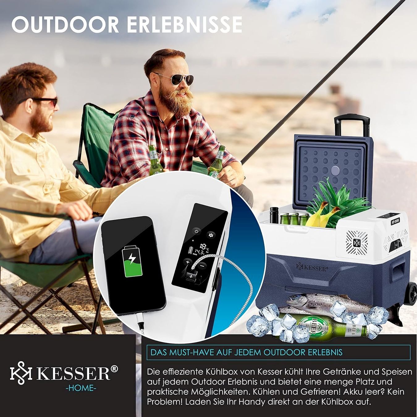 Cuisiner, Cuisine & Boissons: Kompressor Kühlbox elektrisch 30L DC/AC – Neuf avec emballage d'origine à Bottighofen par zaap 2
