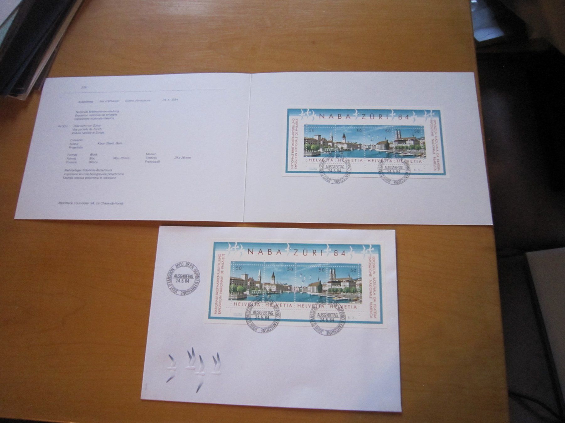 Tutti i francobolli: CH 1988 FDC Block und PTT Büchlein mit Block – Usato da Gordola venduto da Polentaefung