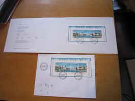 CH 1988 FDC Block und PTT Büchlein mit Block