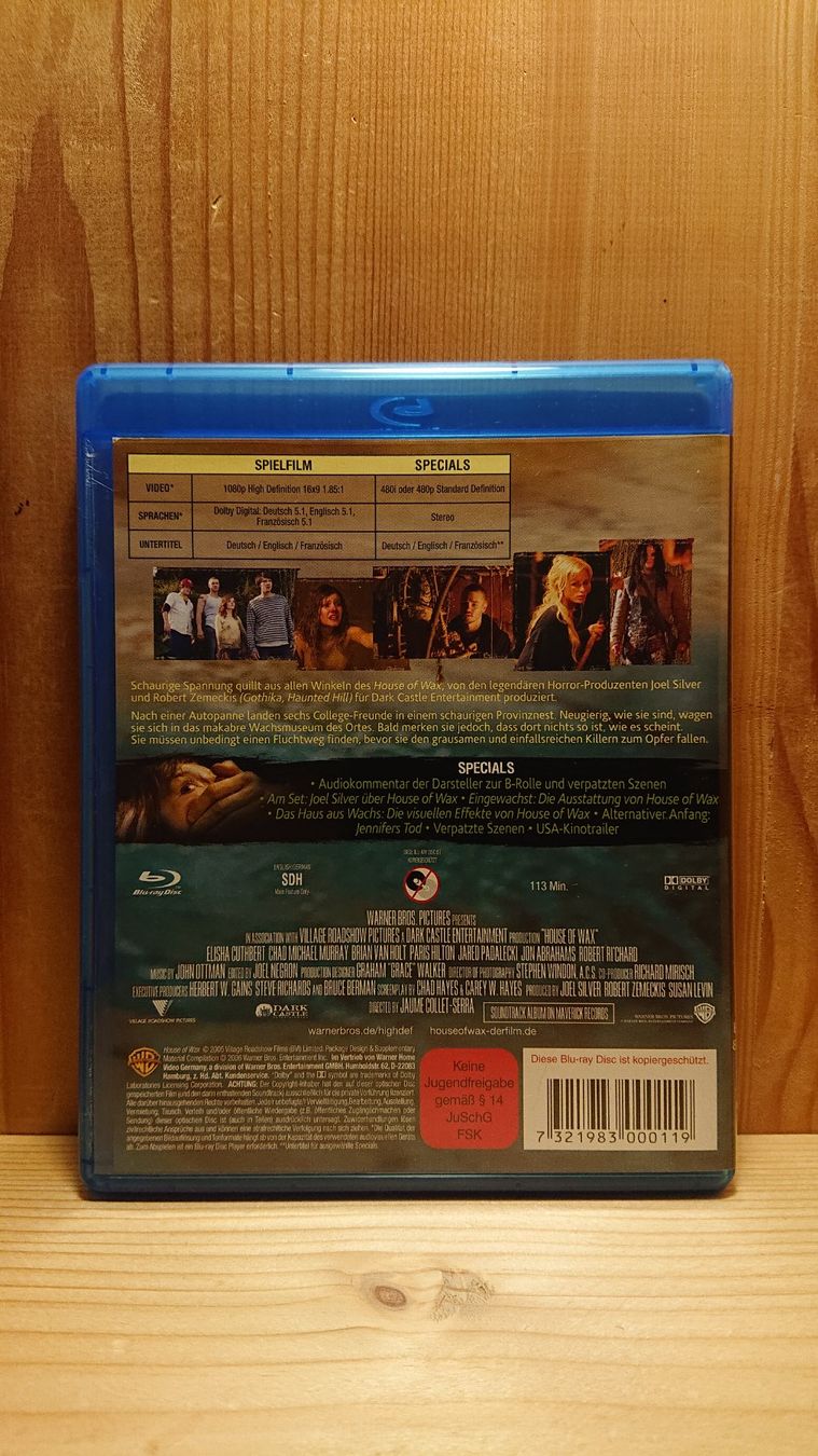 Tous les DVDs: HOUSE OF WAX Blu-Ray – D'occasion à Wilderswil par Exebub 1