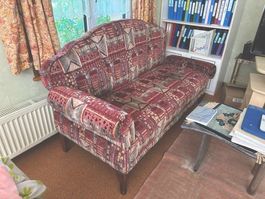 SOFA POLSTERSTOFF ANTIK 100 jährig