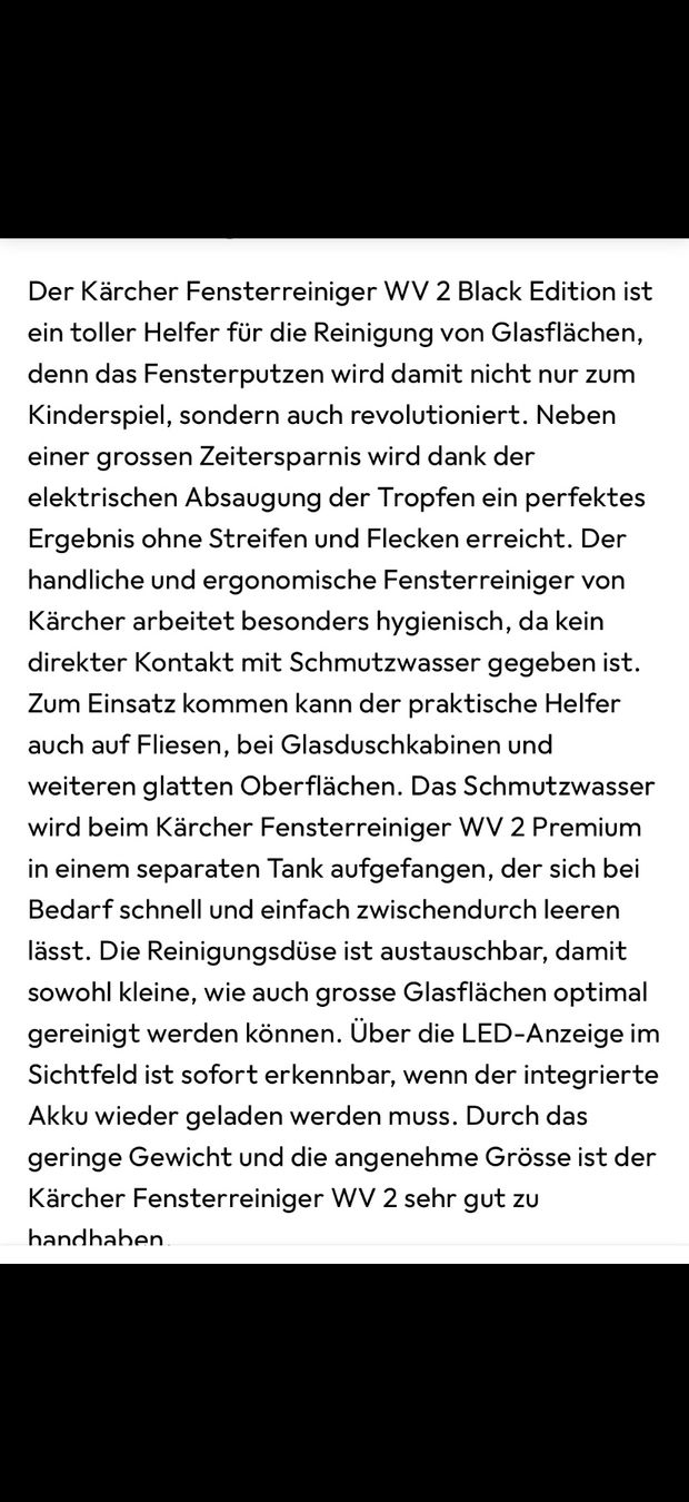 Kärcher Sonstiges für Haushalt & Wohnen: Kärcher Fensterreiniger WV 2 Basic – Gebraucht aus Villars sur Glane von Jascha0 2