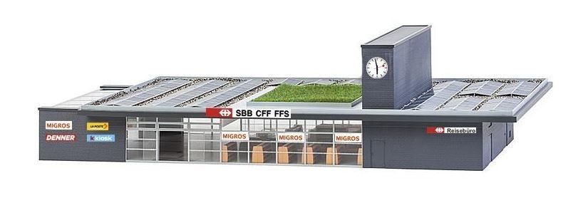 Faller Modellini di ferrovie: Moderner SBB Bahnhof Faller 110130 – Nuovo (secondo la descrizione) da Knonau venduto da ReMaaaan
