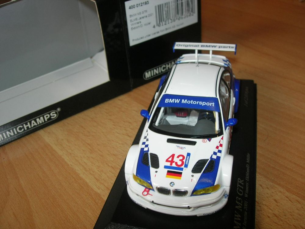 BMW M3 GTR ELMS Jarama 2001 N°43 * Minichamps 143 Kaufen auf Ricardo