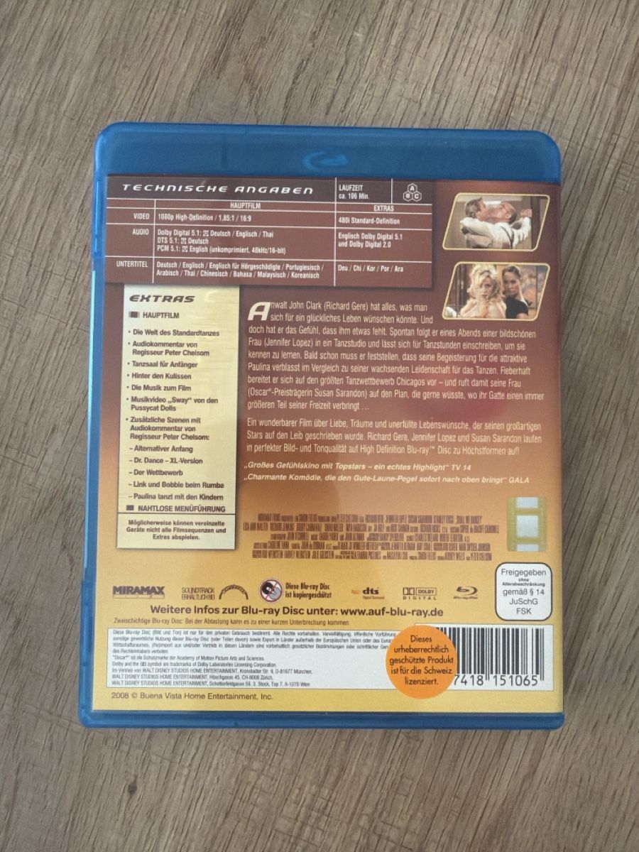 Tutti i DVDs: Darf ich Bitten (2004) BluRay – Usato da Hagendorn venduto da masterchieff 1
