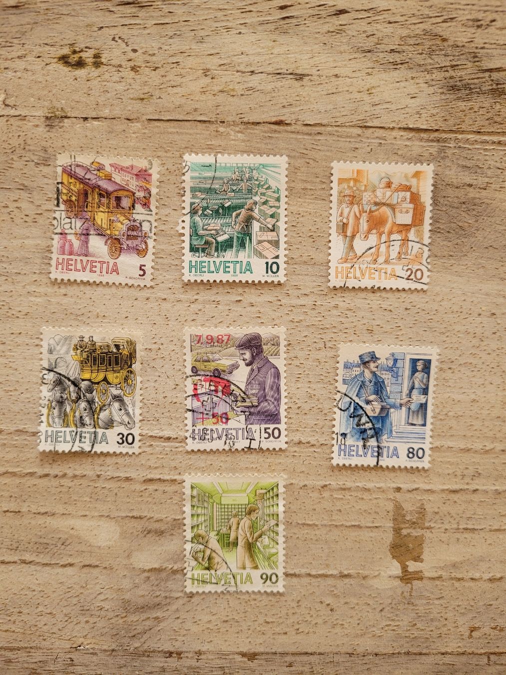 Alle Briefmarken: Postbeförderung – Gebraucht aus Inwil von Flower2325