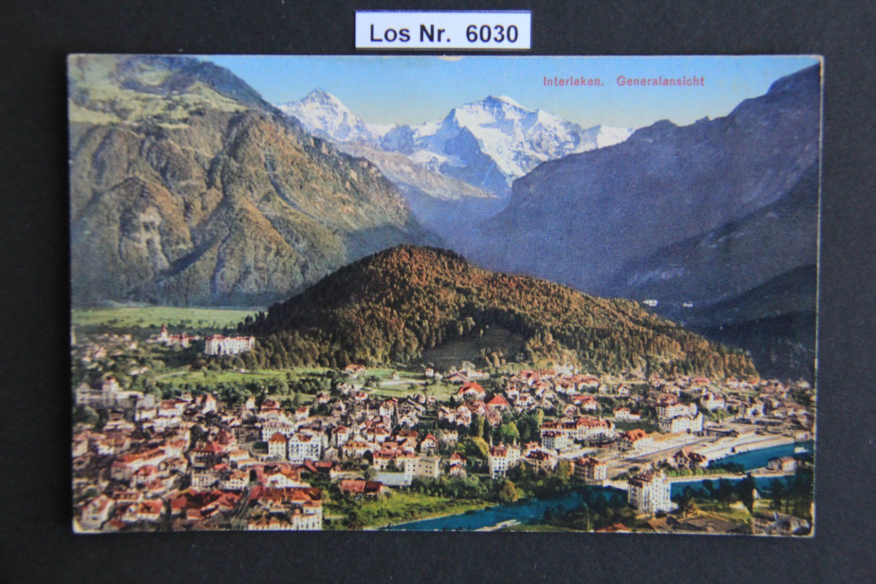 Cartoline postali: Ansichtskarte Interlaken 20iger Jahre               Los 6030 – Usato da Volken venduto da jukon65