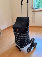 Andersen Shopper Einkaufstrolley mit 6 Raedern dunkelblau