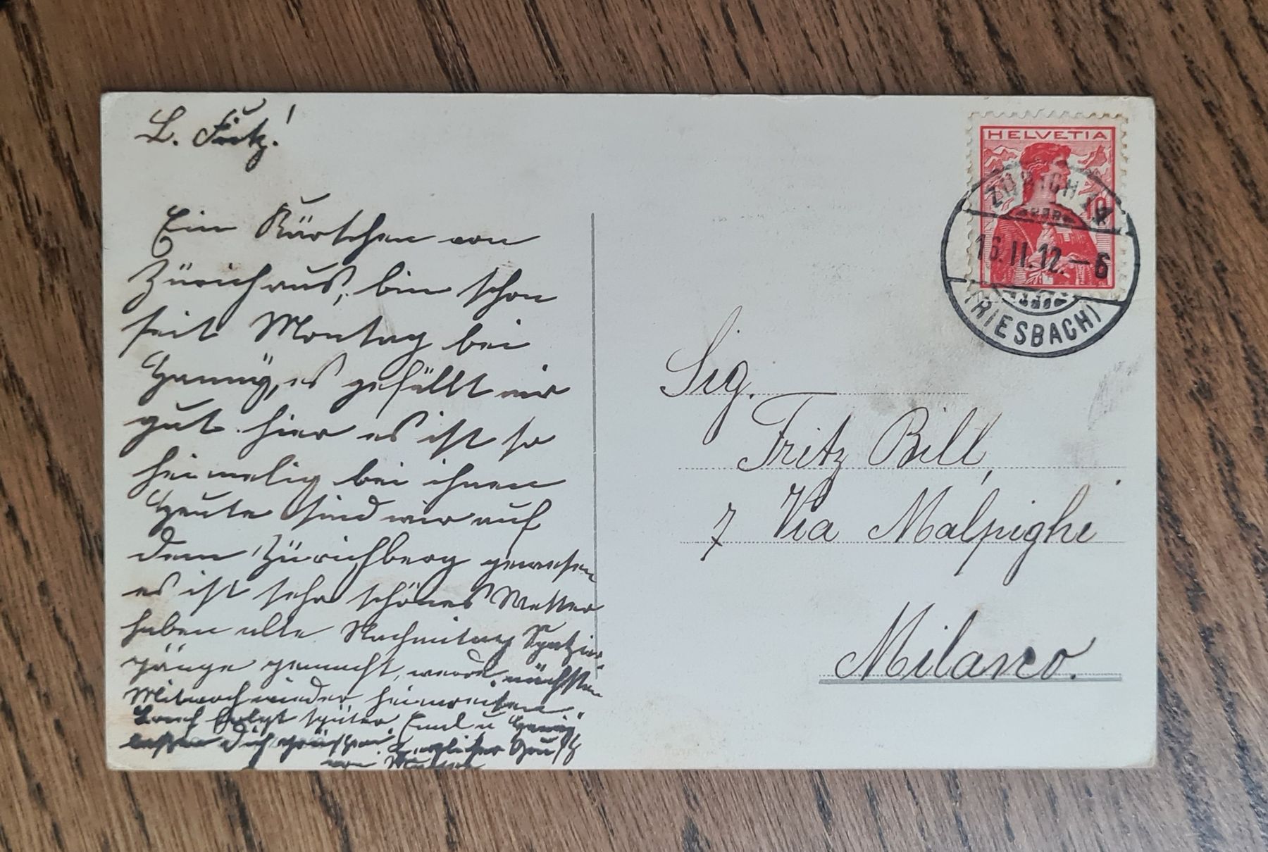 Cartoline postali: Zürich Bahnhofstrasse 1912 – Usato da Ebikon venduto da Donar50 1