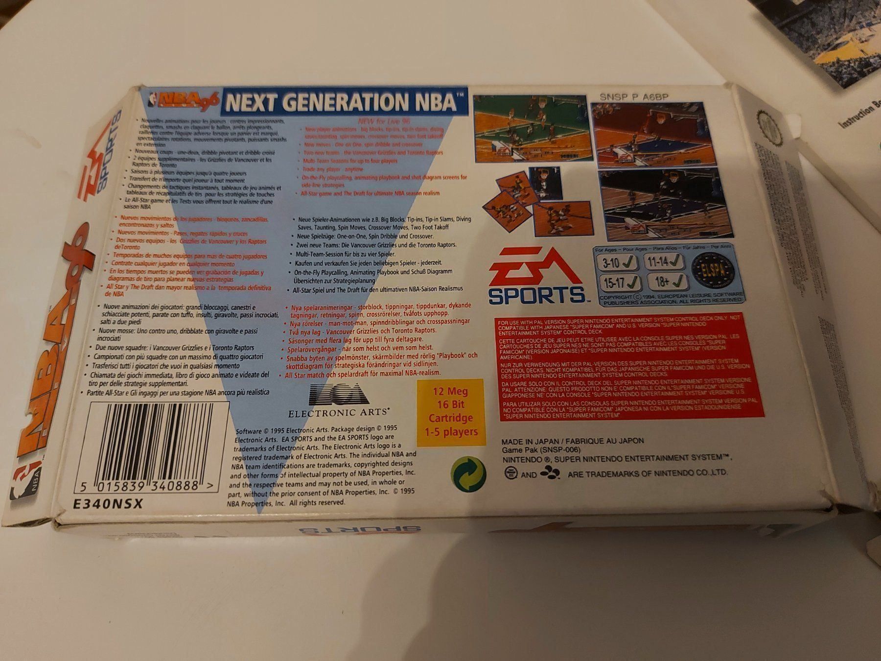 Giochi: NBA 96 Super Nintendo SNES Spiel OVP – Usato da Aarau venduto da Kaesekuchen2000 5