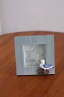 Mini-Bilderrahmen im Shabby-Chic-Stil.