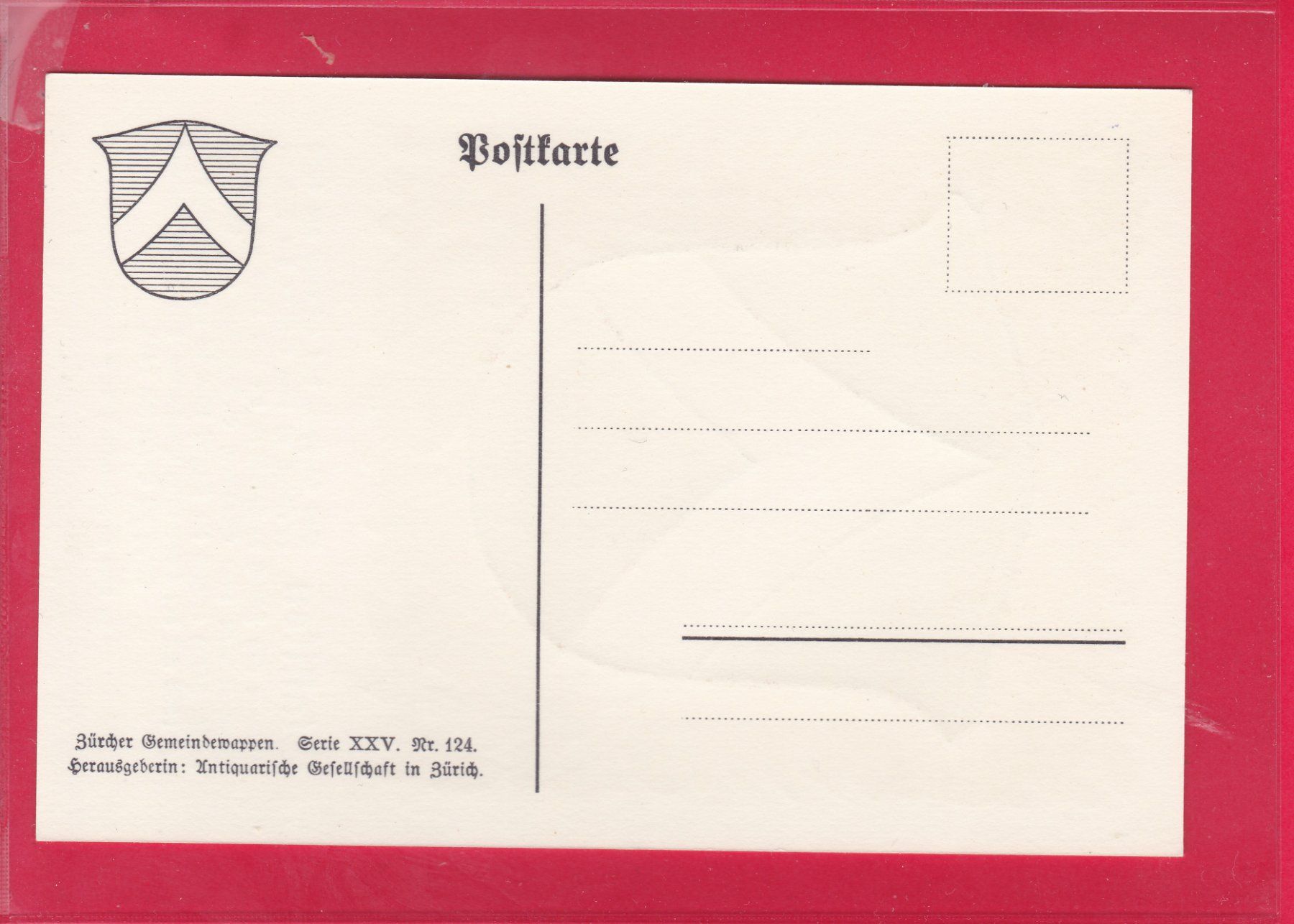 Cartoline postali: ZÜRCHER GEMEINDEWAPPEN, STALLIKON – Usato da Oberrieden venduto da Gebirgsstelze 1