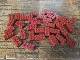 lego 3001 lot de 35 pièces Dark Red Brick 2 x 4