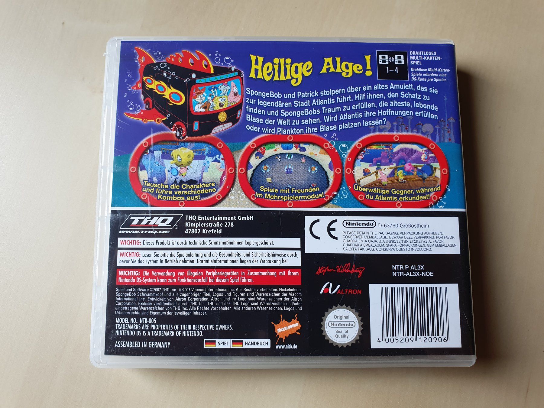 Nintendo Giochi: Spongebob Atlantische Abenteuer – Usato da Stansstad venduto da collectorsshop 1